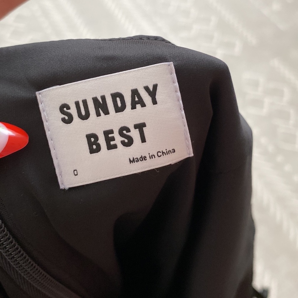 Sunday Best Black Satin Slip Mini Dress - Picture 5 of 5